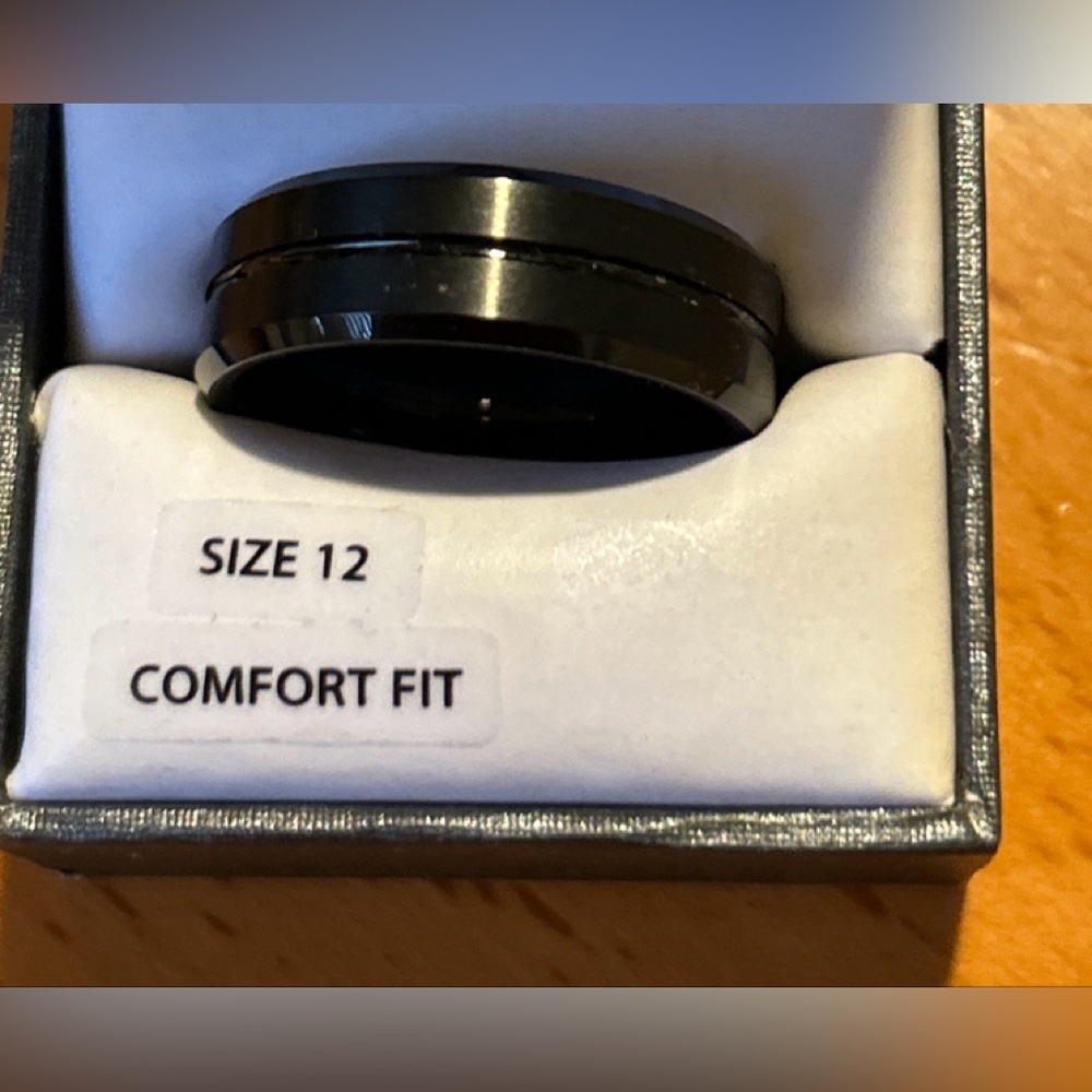 Tungsten Black Ring